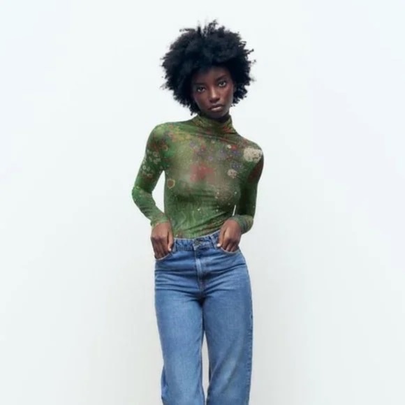 ZARA | Gustav Klimt "Farm Garden with Sunflowers" Bodysuit | Medium - Picture 4 of 7